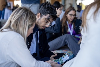 Image of student playing the Pulse
