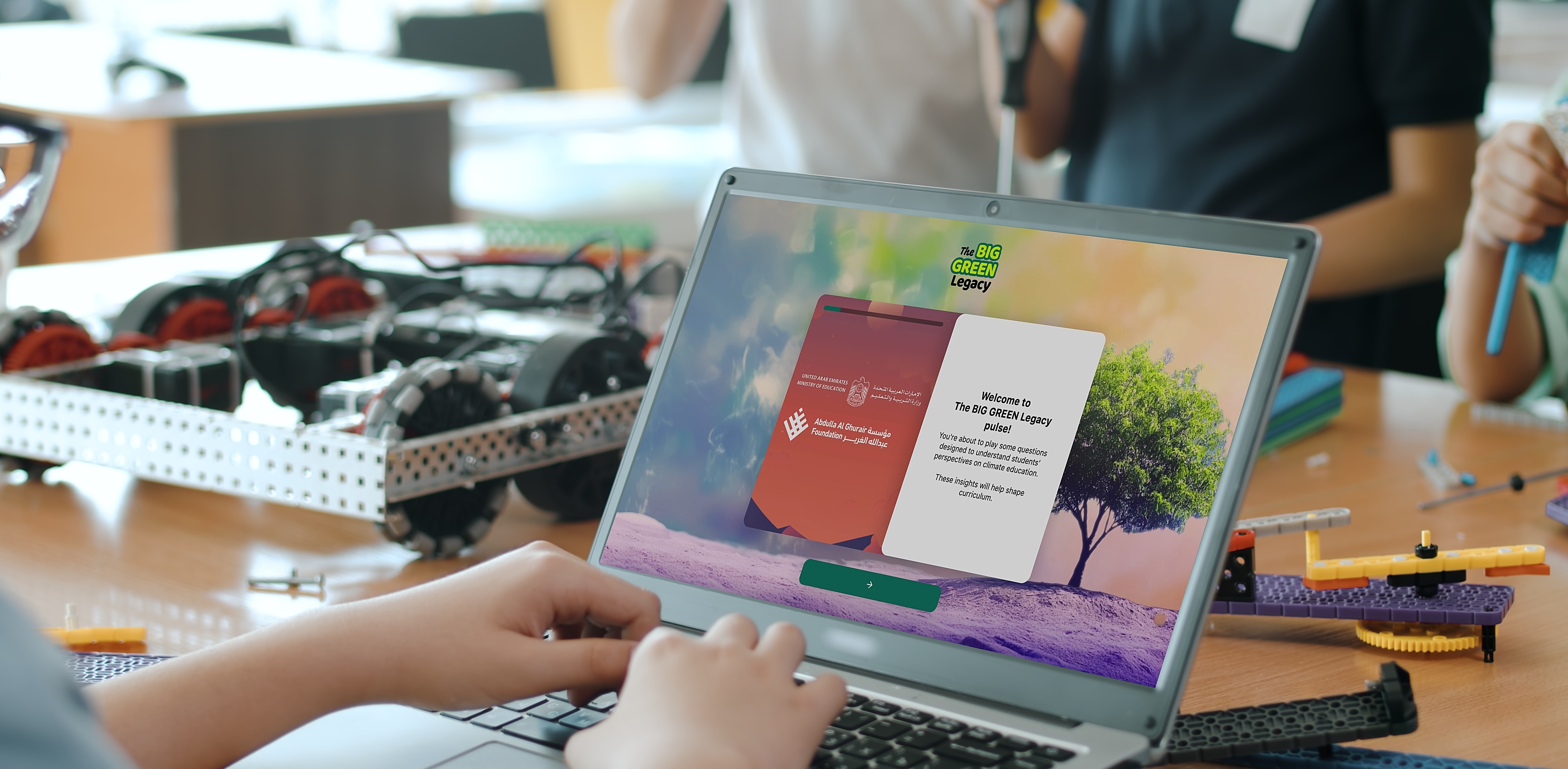 Image of student playing the Pulse